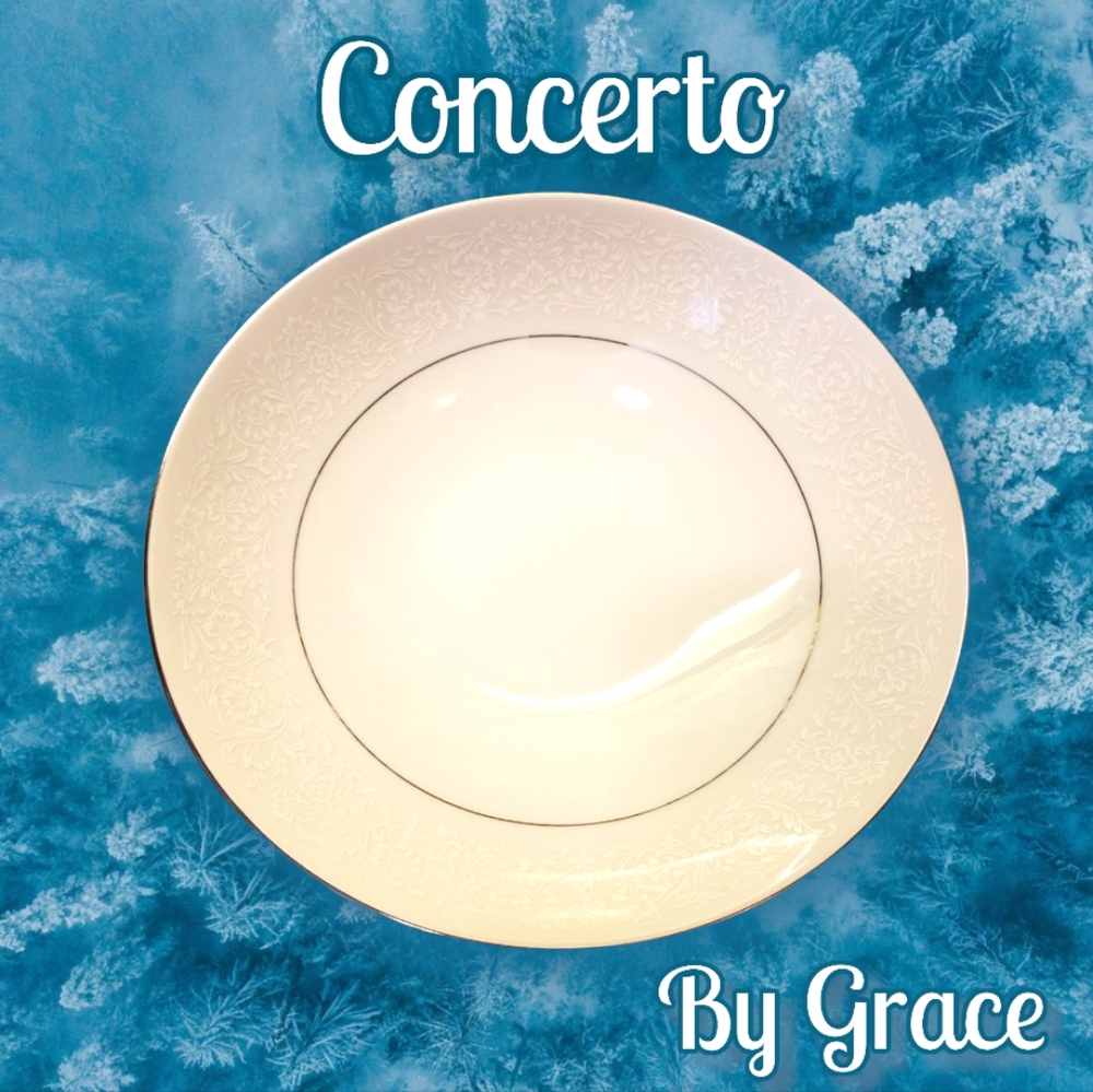 Vtg Serving Bowl Grace Concerto China Round Vegetable Dish